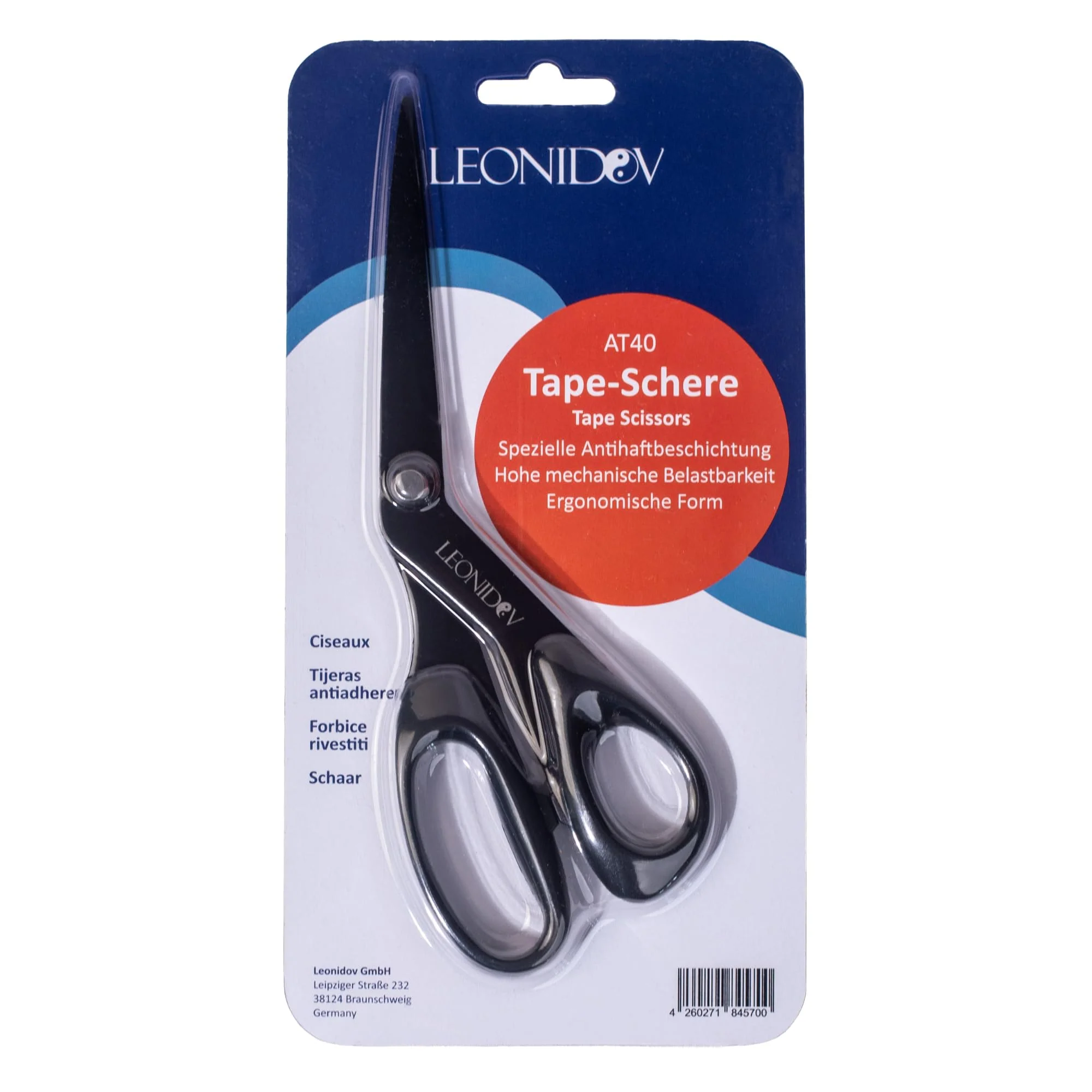 Kinesiology tape scissors teflon coated 21 cm - Leonidov - Image 2
