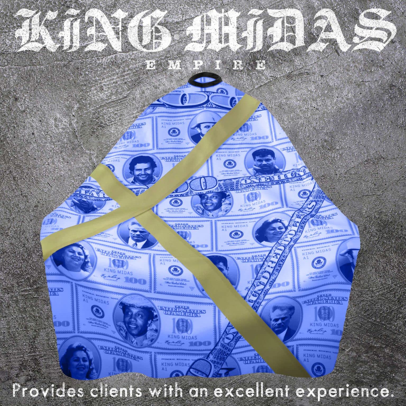 King Midas Empire Boss Money Cape - One Size Fits All - Durable and Lightweight Cape (Elastic, Blue) - Image 6