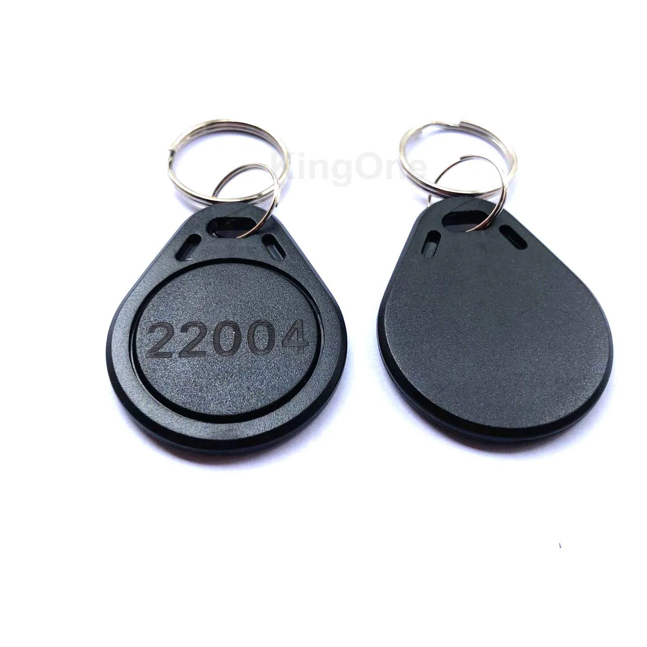 KINGONE 100pcs 26 bit Keyfobs Proximity Fob Works with Prox Key ISOProx 1346 1386 1326 H10301 Format Readers. Works with The vast Majority of Access Control Systems (Black) - Image 2