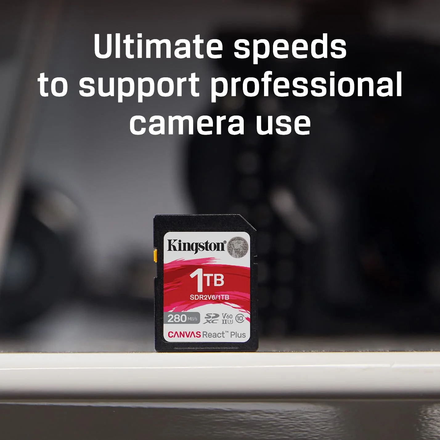 Kingston 256GB Canvas React Plus SD Card | Up to 280MB/s | High Performance Photography | Class 10 UHS-II U3 V60 | SDR2V6/256GB Black - Image 4