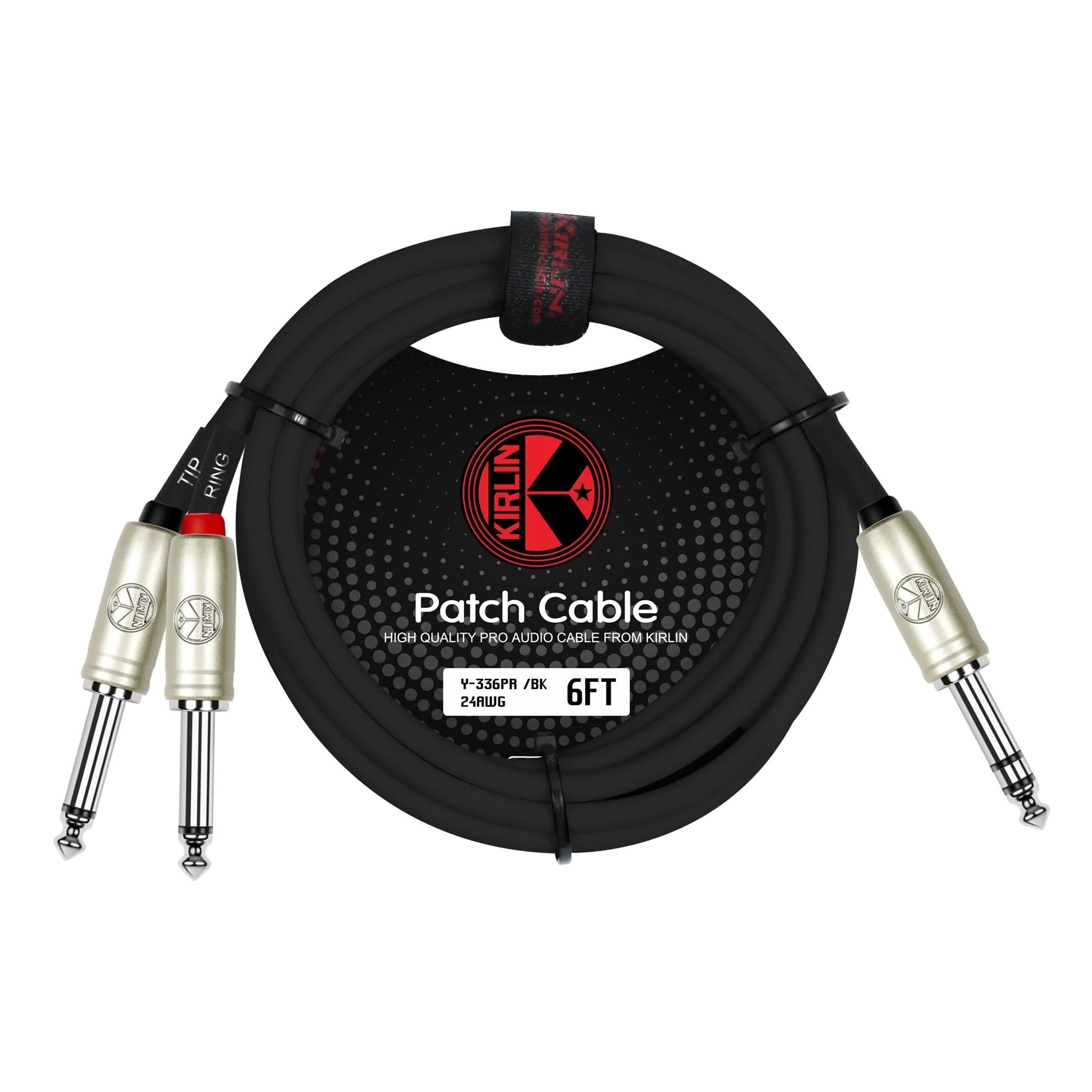 Kirlin Cable Y-336PR-03 - 3-Feet - 1/4-Inch Stereo Plug to Dual 1/4-Inch Mono Plug Y-Cable 3 feet - Image 3