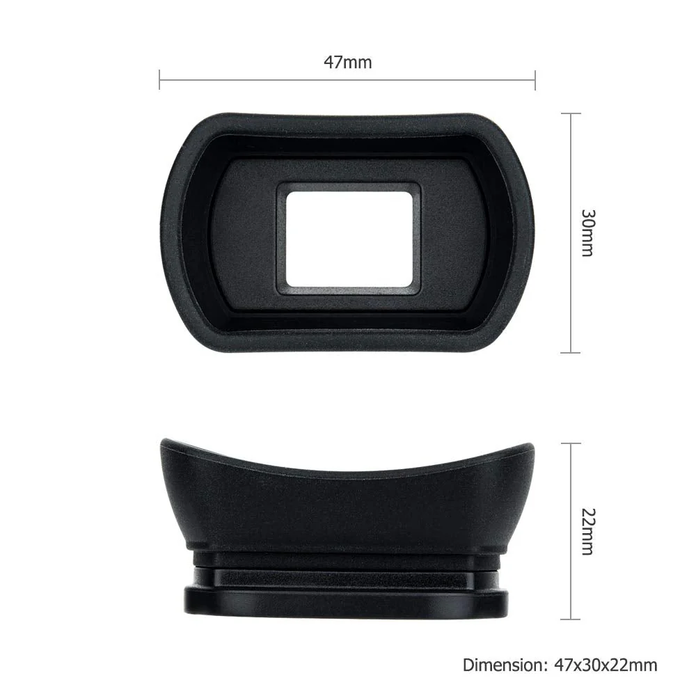 Kiwifotos Long Soft Viewfinder Eyecup Eyepiece for Canon EOS 90D 80D 70D 60D 77D 6D Mark II 5D Mark II Rebel T7 T6 T5 T100 T8i T7i T6s T6i T5i T4i T3i T2i T1i SL3 SL2 SL1 4000D 50D 40D 30D and More Canon Ef Eb Replacement - Image 2