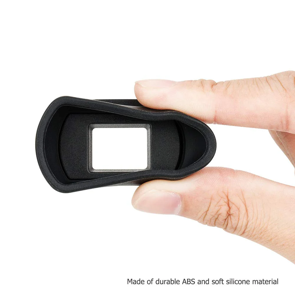 Kiwifotos Long Soft Viewfinder Eyecup Eyepiece for Canon EOS 90D 80D 70D 60D 77D 6D Mark II 5D Mark II Rebel T7 T6 T5 T100 T8i T7i T6s T6i T5i T4i T3i T2i T1i SL3 SL2 SL1 4000D 50D 40D 30D and More Canon Ef Eb Replacement - Image 3