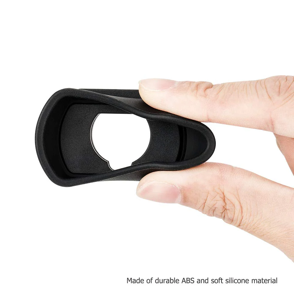 Kiwifotos Long Soft Viewfinder Eyecup Eyepiece for Fuji Fujifilm X-T5 X-T4 X-T3 X-T2 X-T1 X-H1 X-H2 X-H2S XT5 XT4 XT3 XT2 GFX 50S II GFX100S GFX100 Camera,Replace Fujifilm EC-XT L,EC-GFX,EC-XHW Eyecup Fujifilm EC-XT L Replacement - Image 3