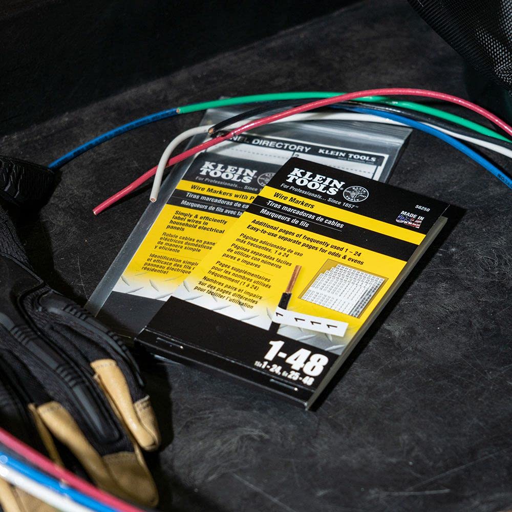 Klein Tools 56250 Wire Marker Book, 1-48 - Image 4