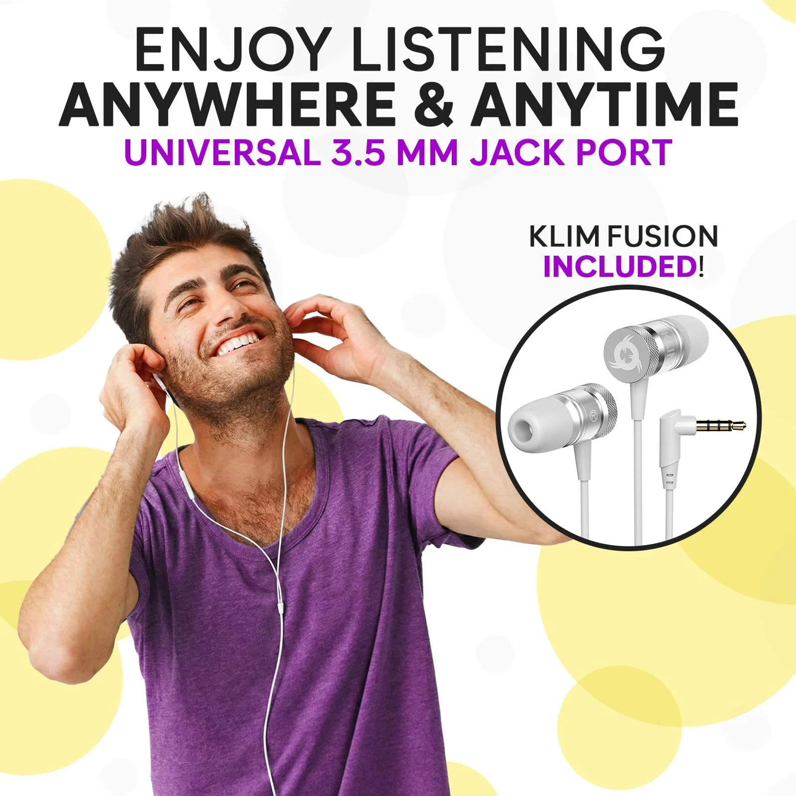 KLIM K8 Cassette Tape Player Portable with Fusion Headphones - Cassette Recorder - NEW Version - AM/FM - Built-in Microphone & Speaker - Headphone Jack & Earphones - Black - Image 6