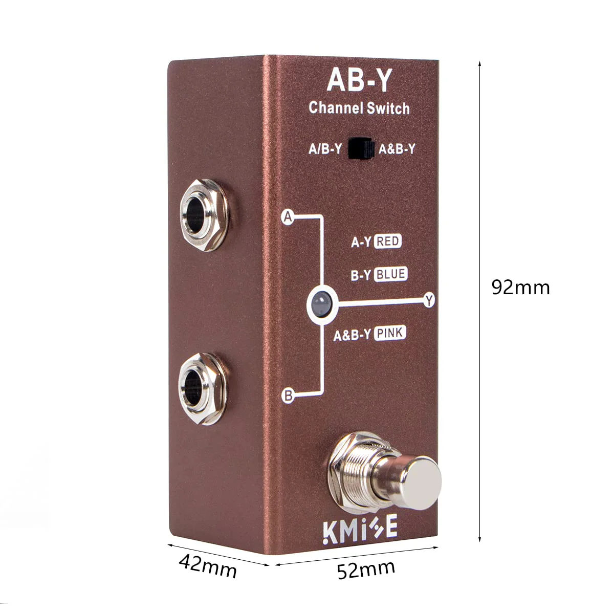 Kmise ABY Pedal,Box Line Selector AB Switch,Electric Guitar Effects Pedal Mini Single Type DC 9V True Bypass - Image 8