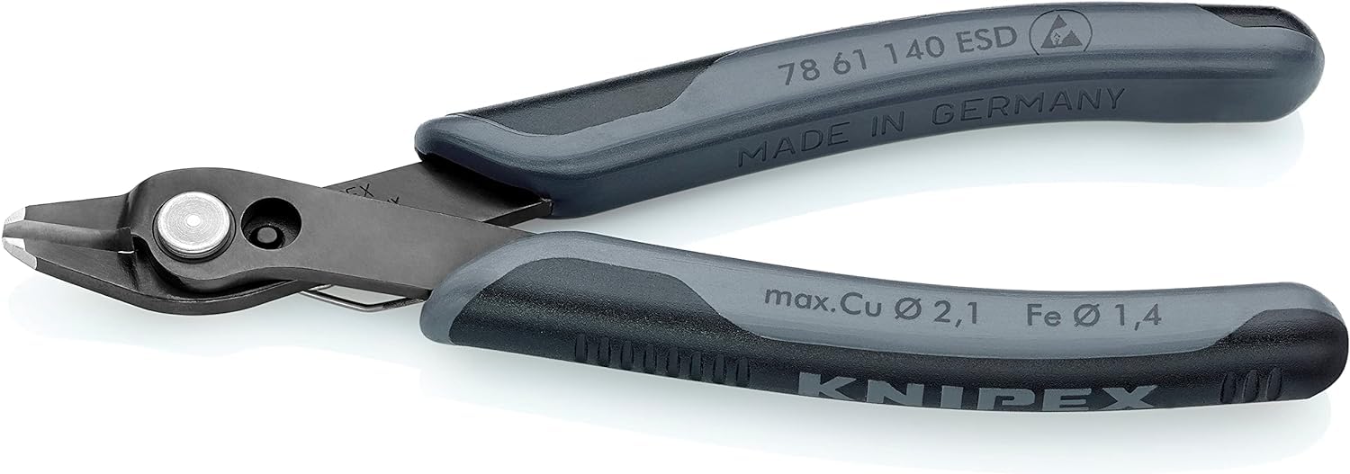 Knipex 78 61 140 ESD" Super-Knips Dissipative Diagonal Cutter, Multi-Colour, 140 mm 140 cm Burnished Standard packaging - Image 2