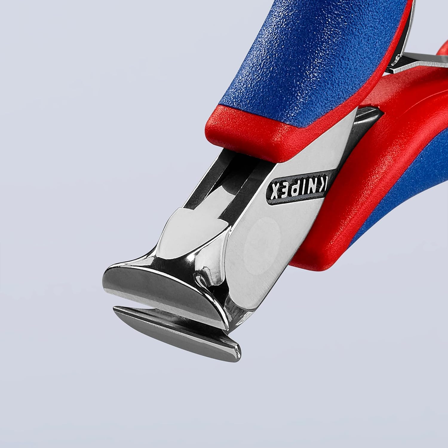 KNIPEX Electronics End Cutting Pliers with Multi-Component Sleeves 115 mm 64 02 115 With Multi-component Sleeves, Blue/Red With facet - Image 5
