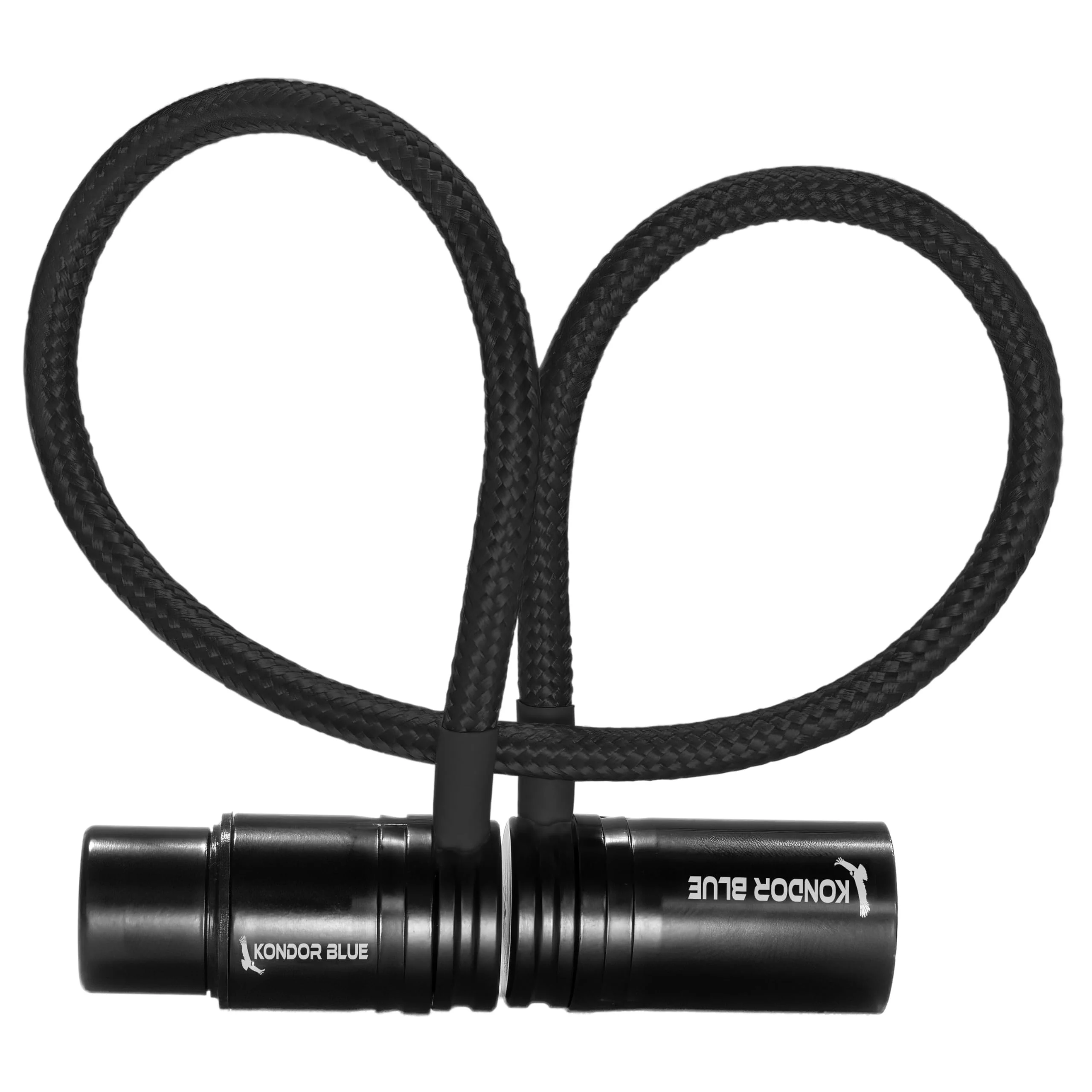 KONDOR BLUE | 16” Straight Low Profile Right Angle XLR Cable | Cameras, Microphones, Studio Audio, & Lightweight with Adjustable Angle | Black - Image 3