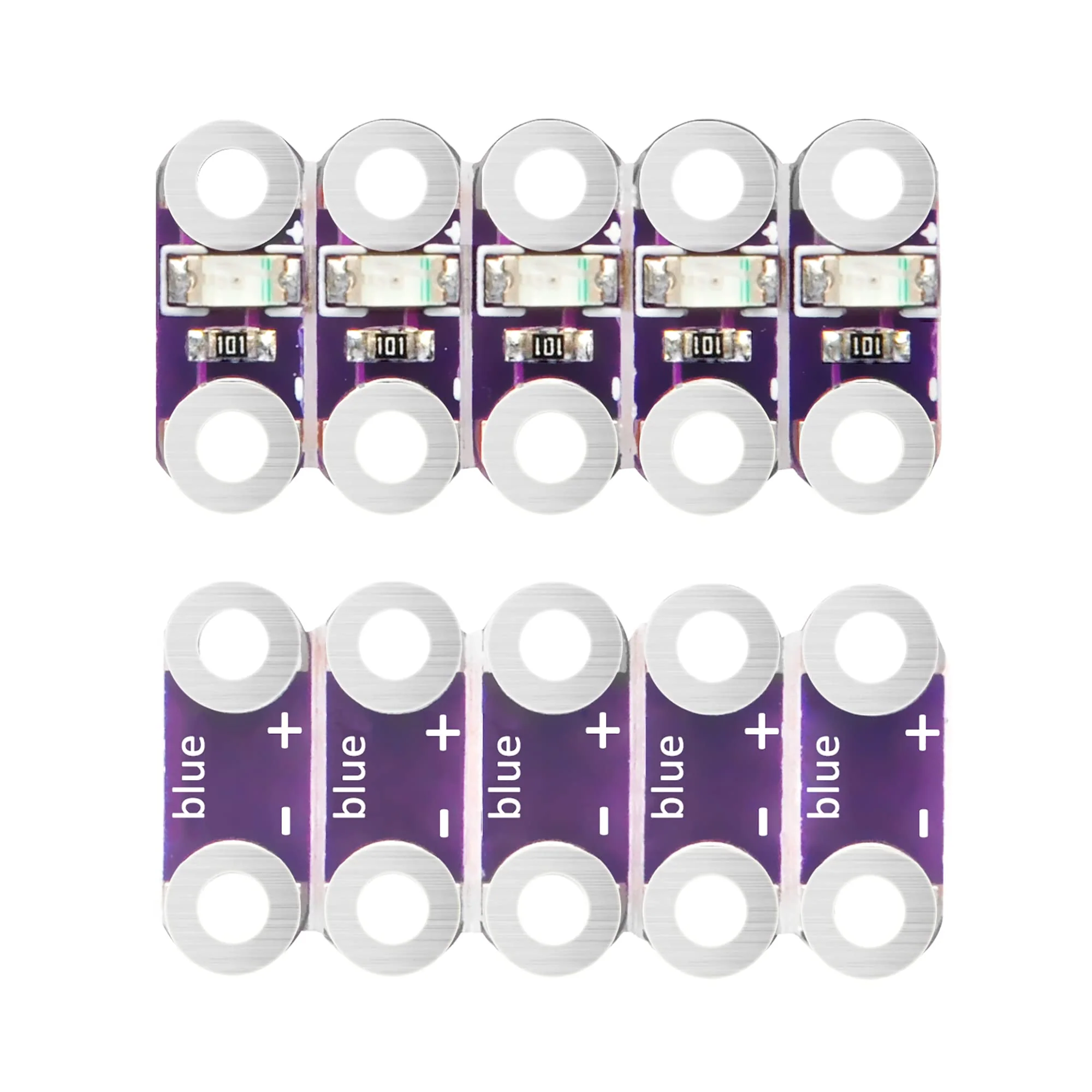 KOOKYE 25x LEDs Red/Yellow/White/Blue/Green for Arduino and Raspberry Pi Microcontroller (5x LEDs in Five Colours) - Image 4