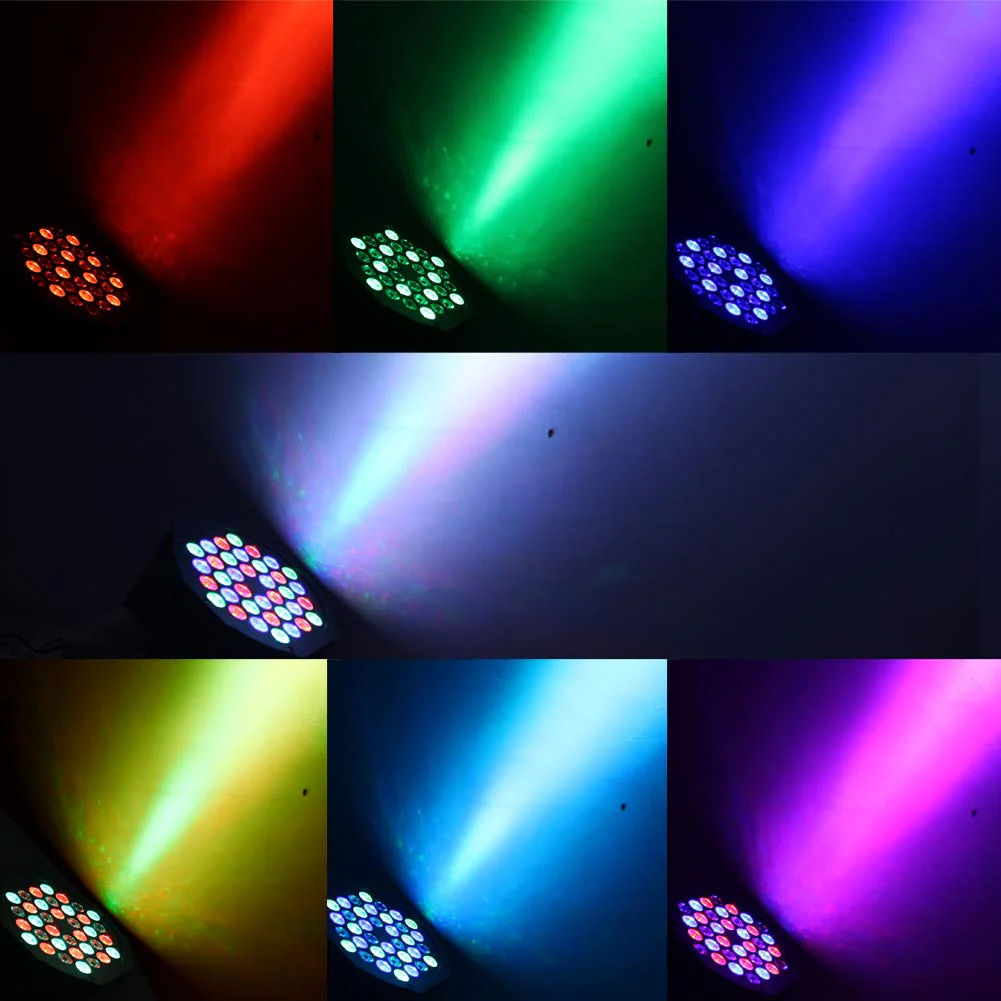 KOOT Stage Lights, 36 X 1W DJ Par Light 7 Channel with Remote and DMX512 Controller Sound Activated RGB Party Lights for Wedding Disco Church Bar - Image 2