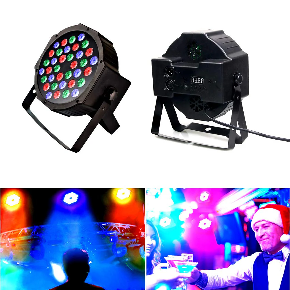 KOOT Stage Lights, 36 X 1W DJ Par Light 7 Channel with Remote and DMX512 Controller Sound Activated RGB Party Lights for Wedding Disco Church Bar - Image 3