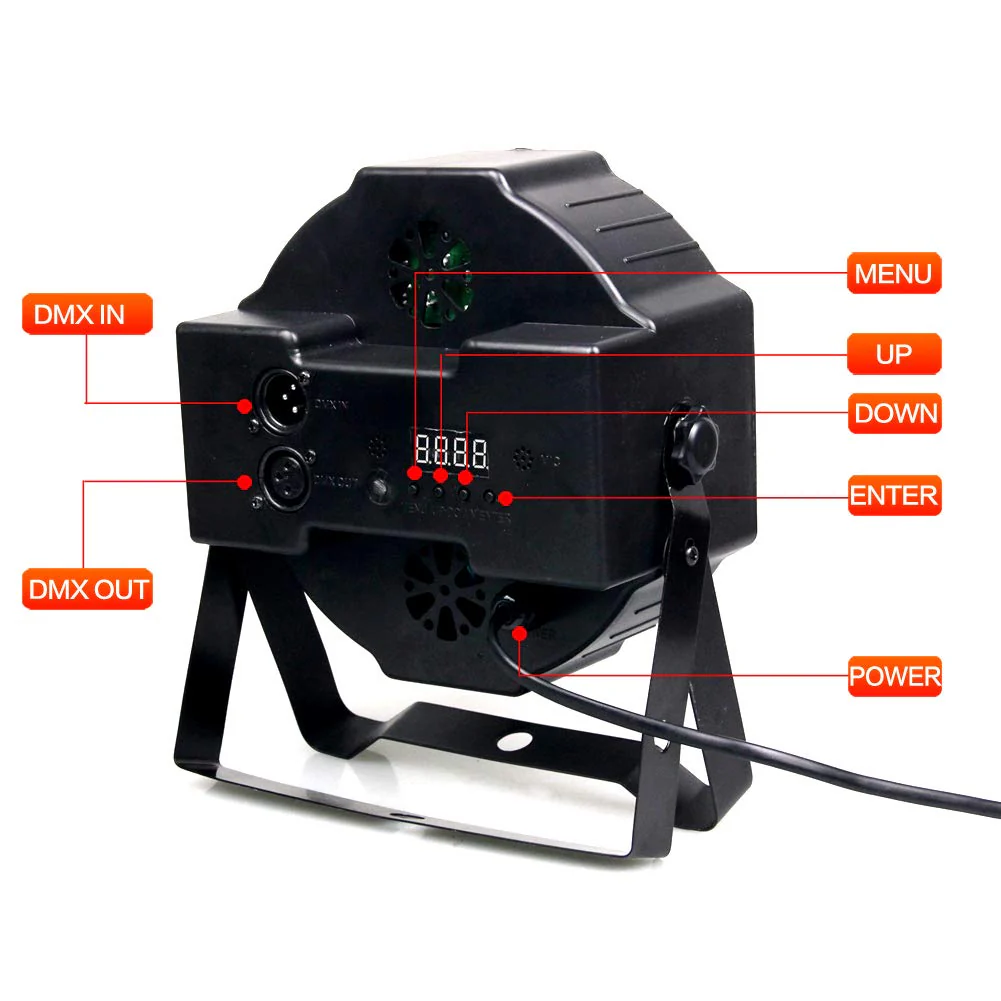 KOOT Stage Lights, 36 X 1W DJ Par Light 7 Channel with Remote and DMX512 Controller Sound Activated RGB Party Lights for Wedding Disco Church Bar - Image 6