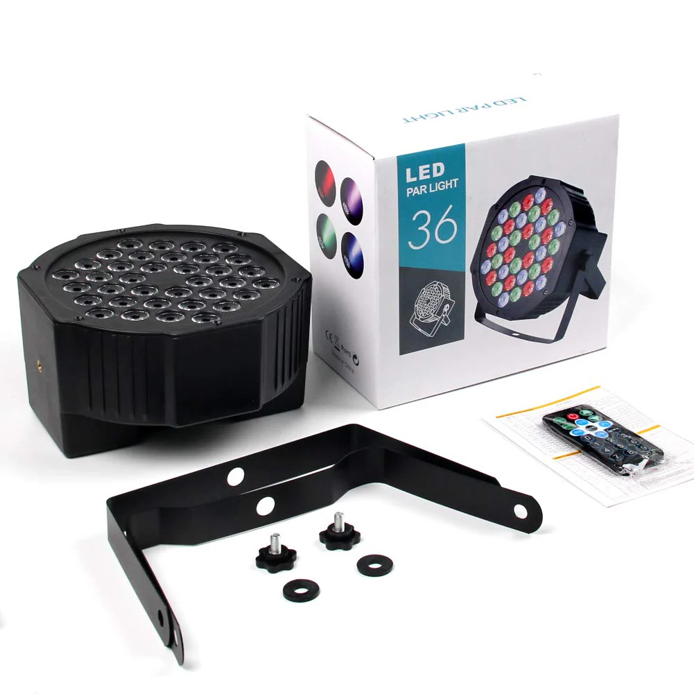KOOT Stage Lights, 36 X 1W DJ Par Light 7 Channel with Remote and DMX512 Controller Sound Activated RGB Party Lights for Wedding Disco Church Bar - Image 7