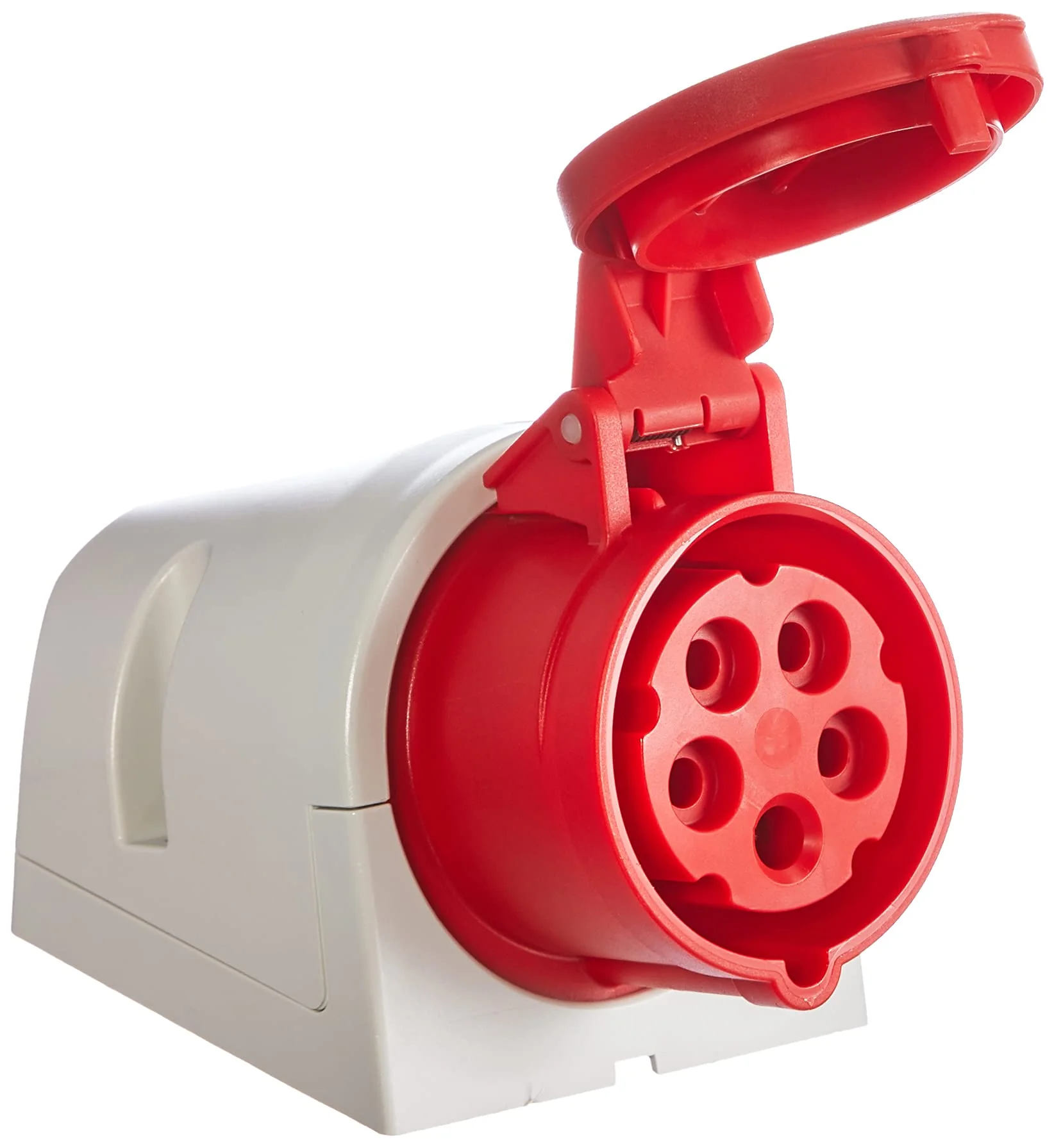 Kopp 101600002 CEE Wall socket, 5 Pin 16 A 400 V Red Single - Image 4