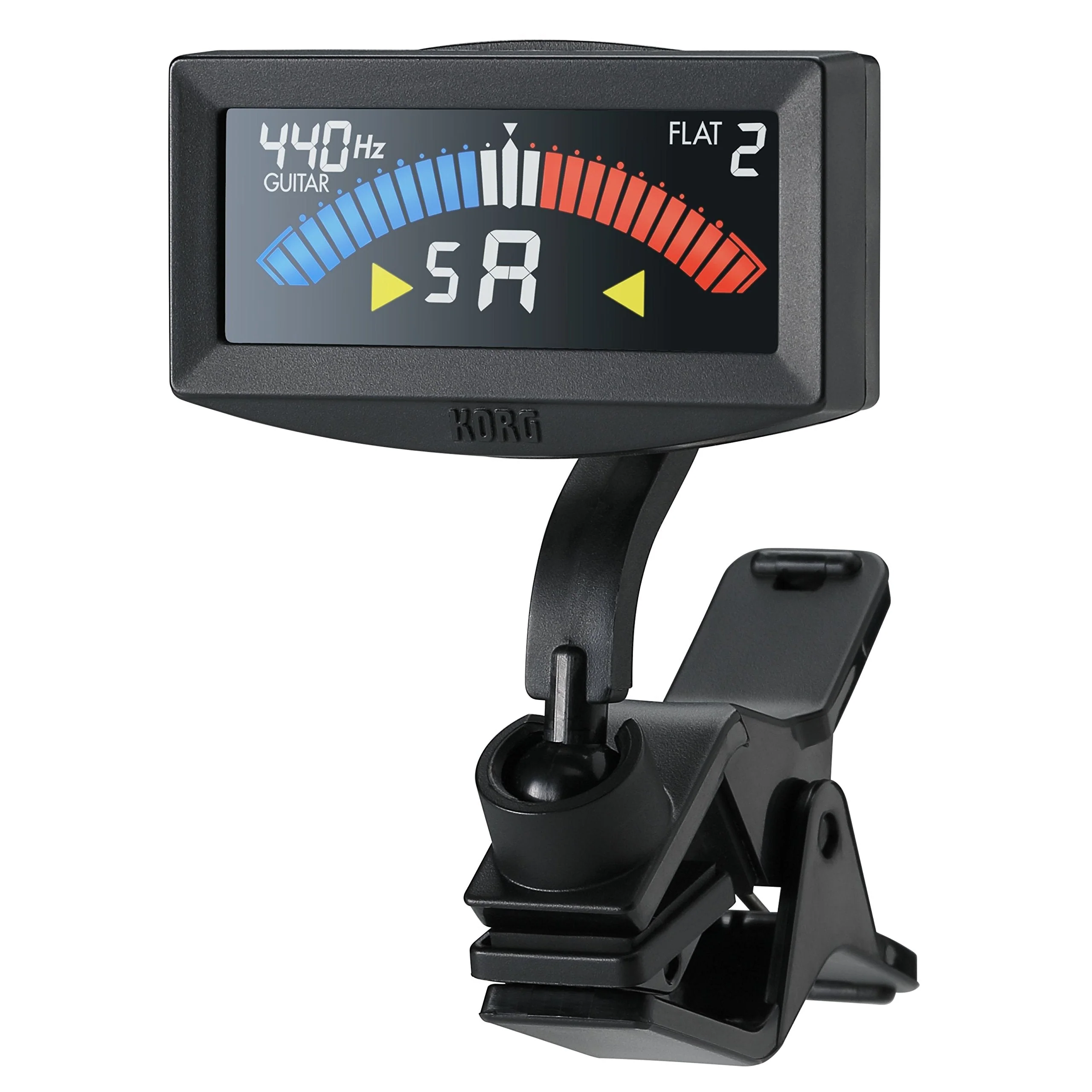 Korg - AW-4G-BK Pitchcrow Clip-on Guitar Tuner - Black Single - Image 2