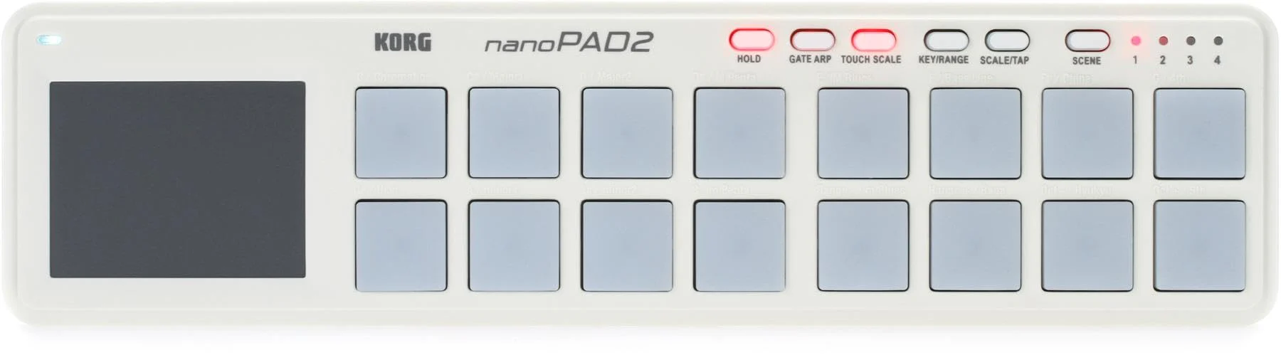Korg nanoPAD2 Slim-Line USB MIDI Pads - White
