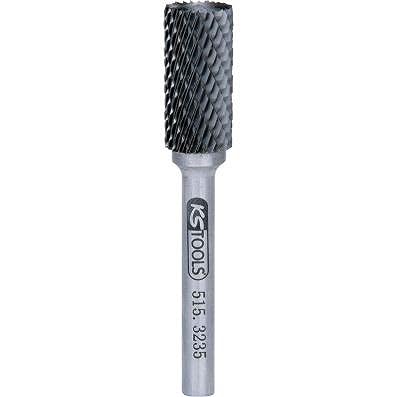 KS Tools 515.3235 Hard metal cylinder rotary burr form A with spur gearing, 12mm - Image 3