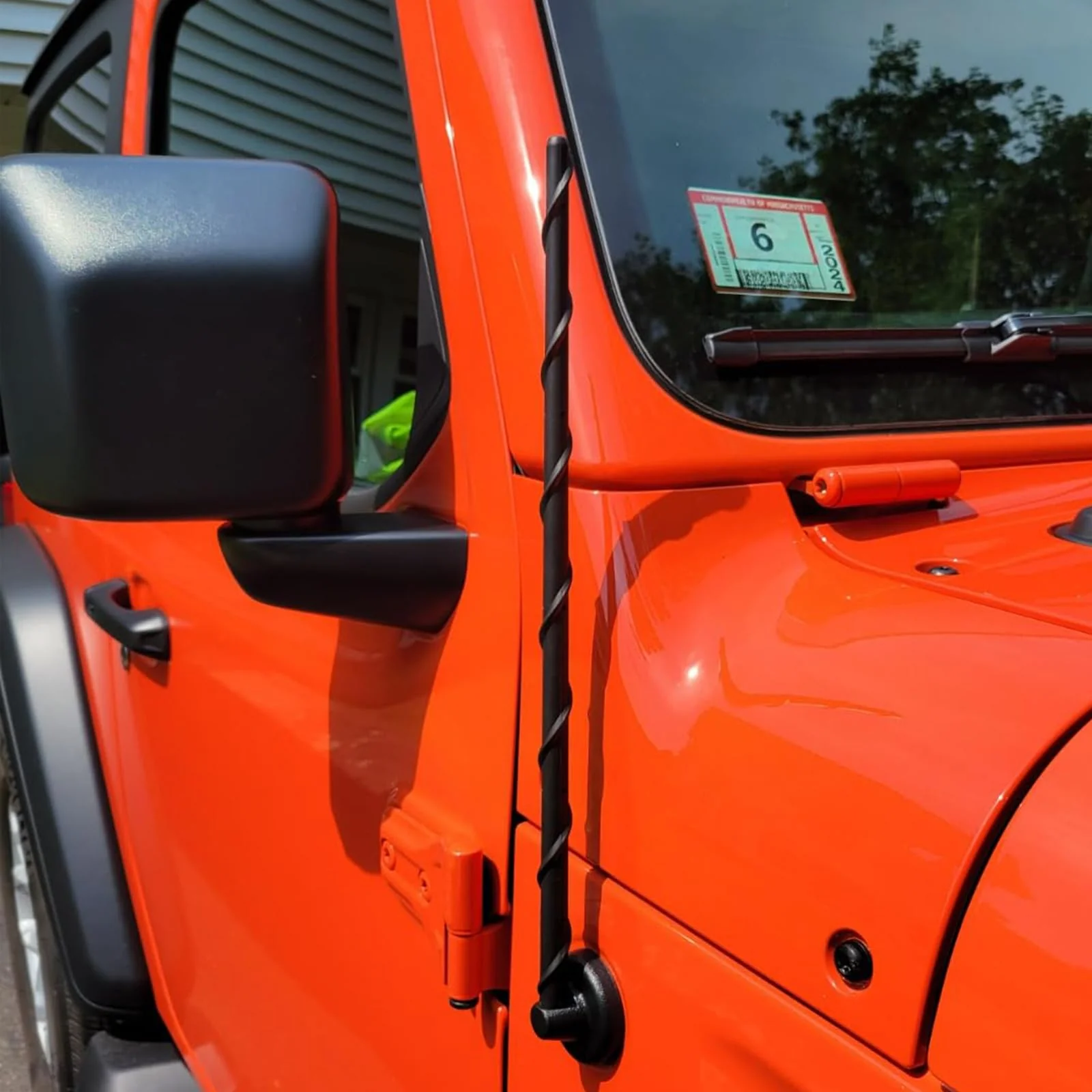 KSaAuto 16 Inch Antenna for 2007-2026 Jeep Wrangler JK JL JKU JLU Gladiator JT, Jeep Exterior Accessories, Jeep Antenna Replacement, Jeep Radio Upgrade Premium Reception 16" - Image 2