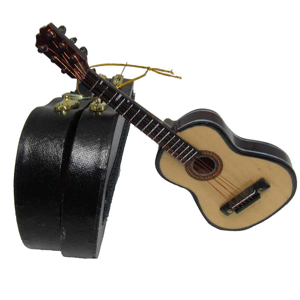 Kurt Adler J4544 5.52" Wood Pearlized Guitar Ornament Multi Color - Image 3