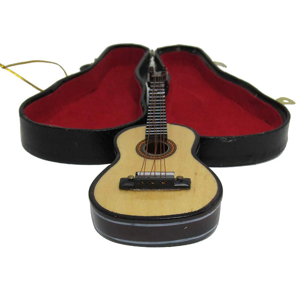 Kurt Adler J4544 5.52" Wood Pearlized Guitar Ornament Multi Color - Image 5