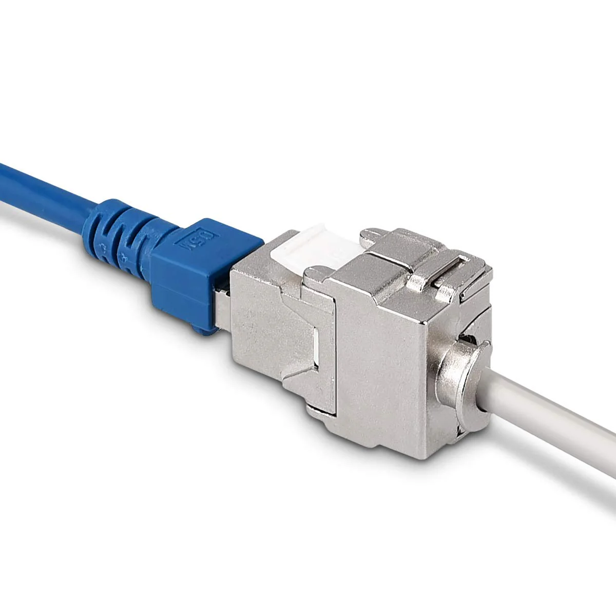 kwmobile Keystone Module Jacks - 24 Piece CAT6A Shielded Keystone Jack RJ45 Cat 6A Ethernet Module 10 Gbit with Shielded Metal Housing 24x - Image 2