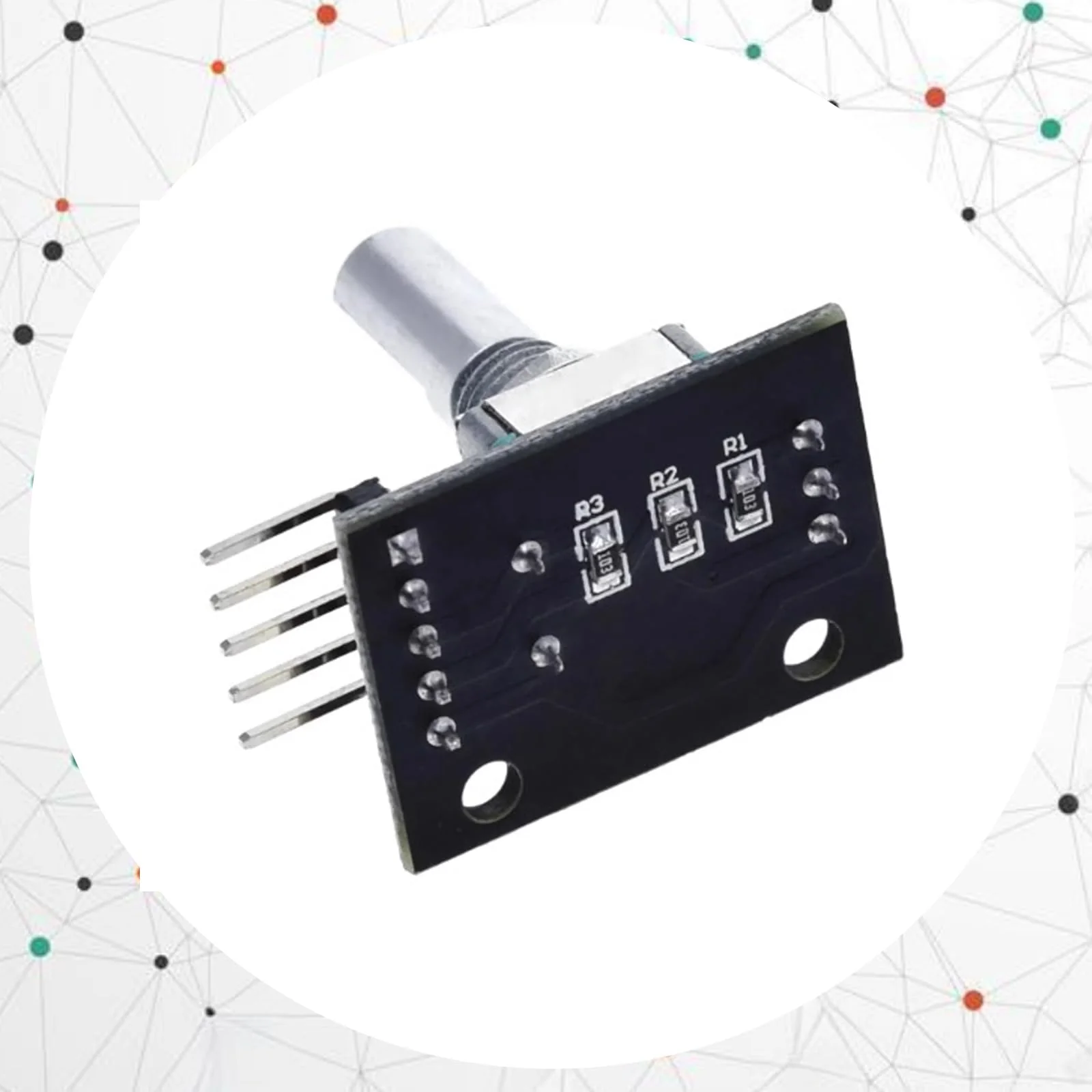 KY-040 Rotary Encoder, Rotary Encoder Module, 360 Degree Encoder, Encoder, Rotary Encoder, Code Switch, Digital Potentiometer, Pack of 10 - Image 3