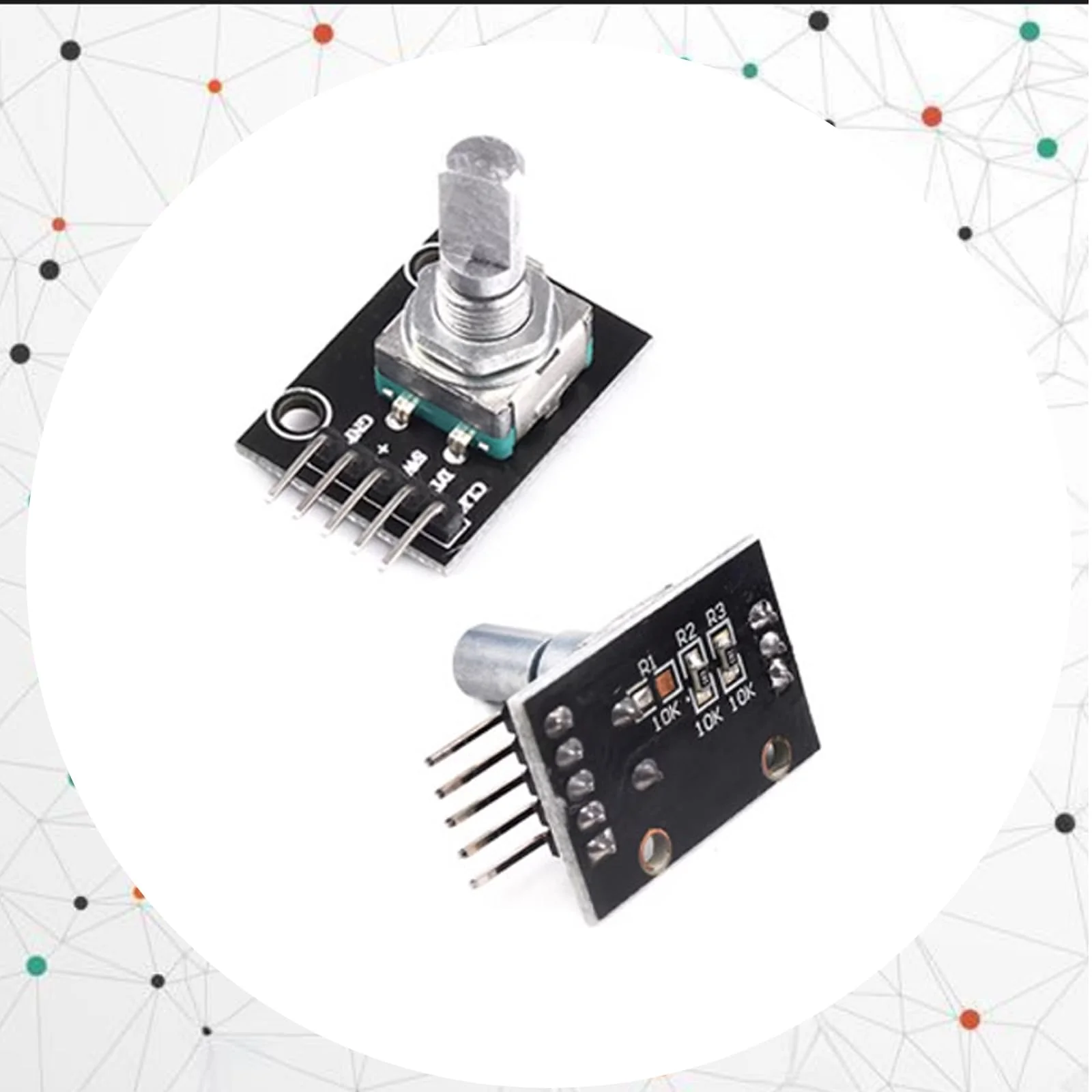 KY-040 Rotary Encoder, Rotary Encoder Module, 360 Degree Encoder, Encoder, Rotary Encoder, Code Switch, Digital Potentiometer, Pack of 10 - Image 6