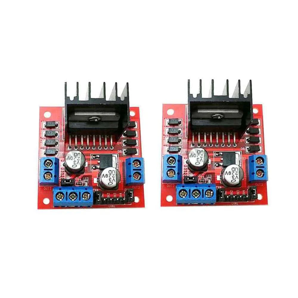 L298N Motor Driver Power Amplifier Stepper Motor Driver Module Board for AR-duino Pi Pack of 2
