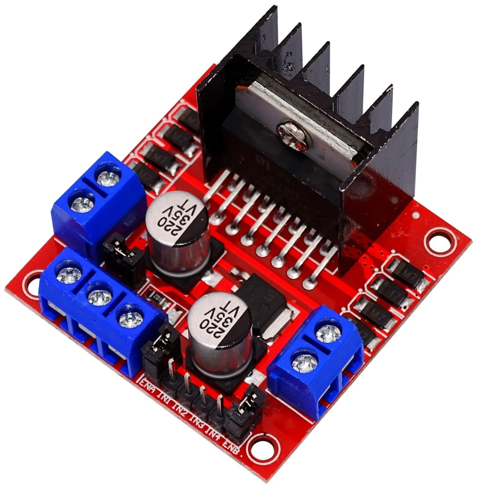 L298N Motor Driver Power Amplifier Stepper Motor Driver Module Board for AR-duino Pi Pack of 2 - Image 2