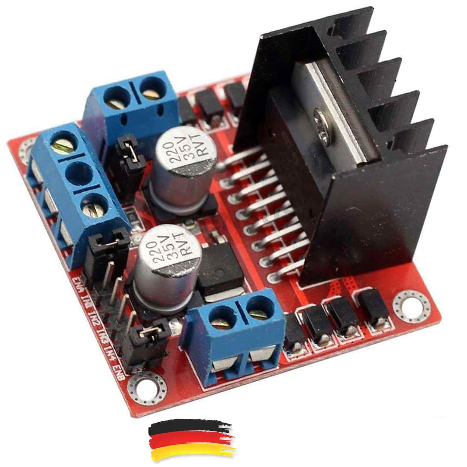 L298N Motor Driver Power Amplifier Stepper Motor Driver Module Board for AR-duino Pi Pack of 2 - Image 4