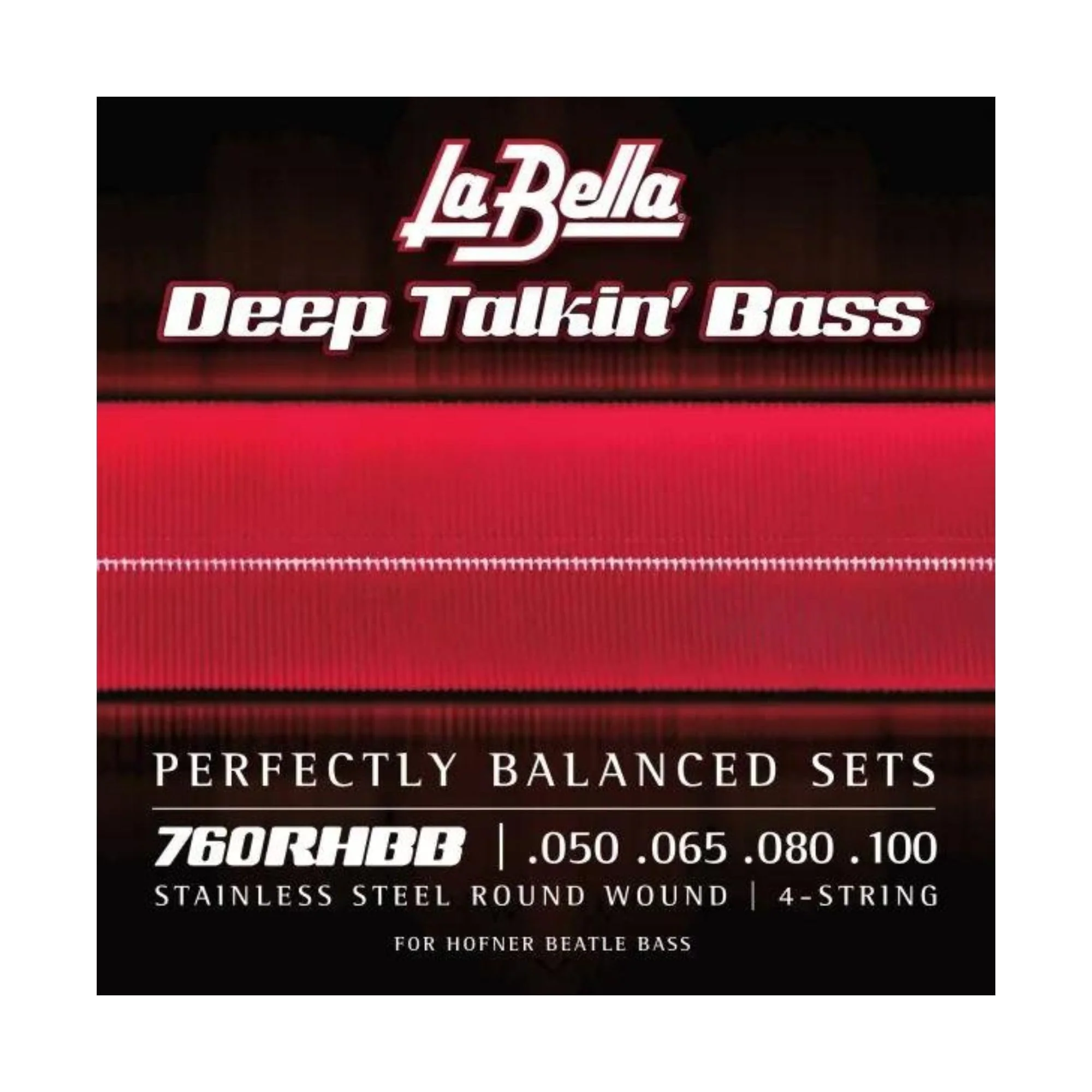 La Bella 760RHBB “Beatle” Deep Talkin Bass Stainless Steel Round Wound 4- String 50-100 - Image 2