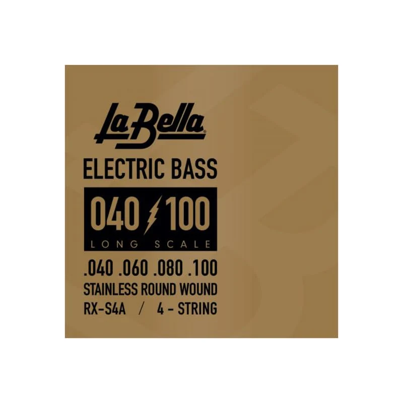 La Bella RX-S4A Long Scale Nickel Round Wound Bass 4-String Electric Bass 40-100 RX-S4A Rx Stainless , 40-60-80-100 - Image 2