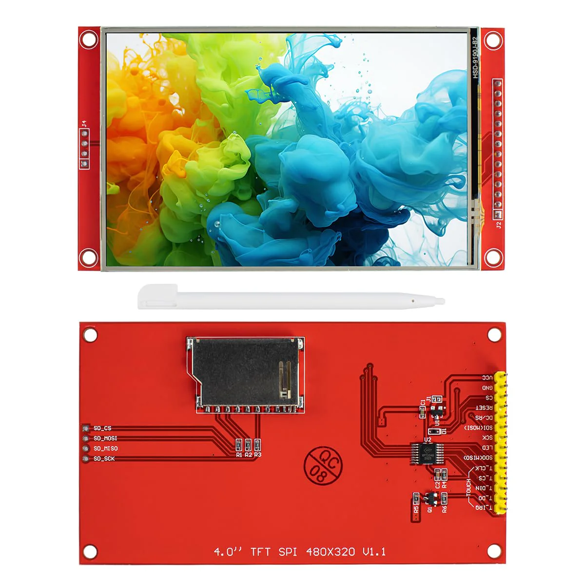 LAFVIN 4.0 Inch TFT LCD Touch Display Shield Module 480 x 320 SPI Serial ST7796S with Touch Pen Compatible with Arduino - Image 3