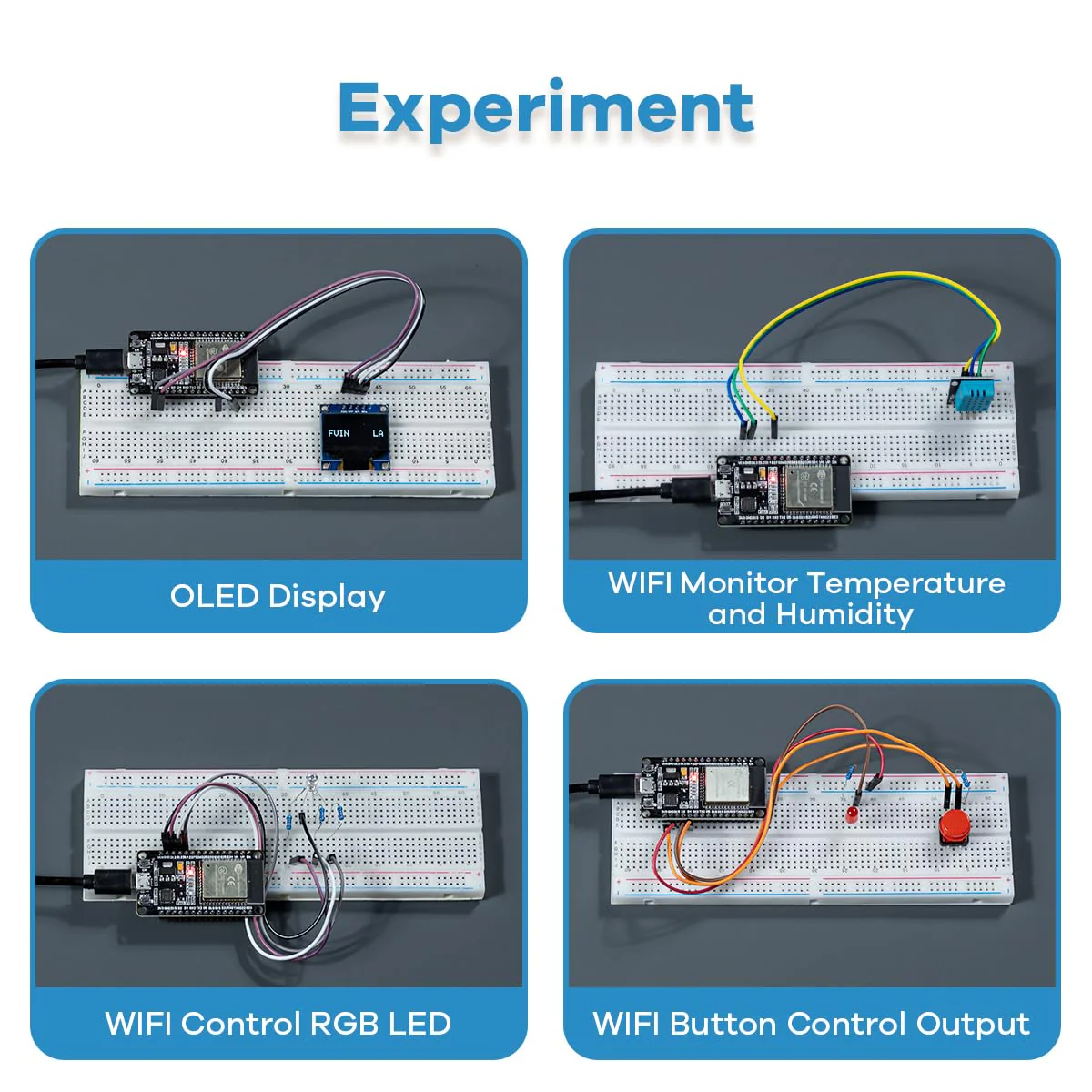 LAFVIN Basic Starter Kit for ESP32 ESP-WROOM-32 WiFi I OT Development Board with Tutorial Compatible with Arduino IDE - Image 2