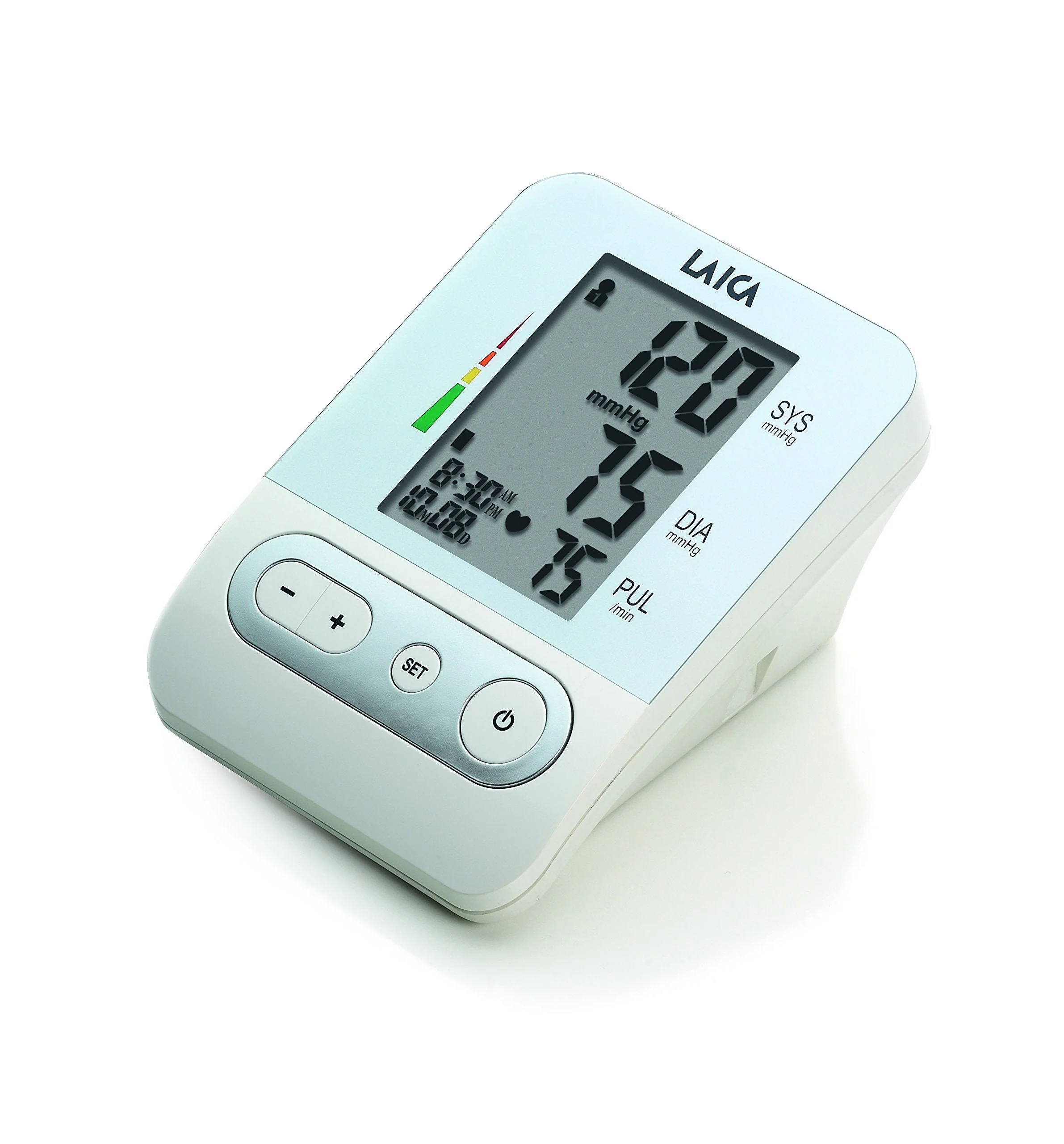 Laica BM2301 Blood Pressure Monitor Fully Automatic Upper Arm Blood Pressure Monitor White / Silver - Image 3