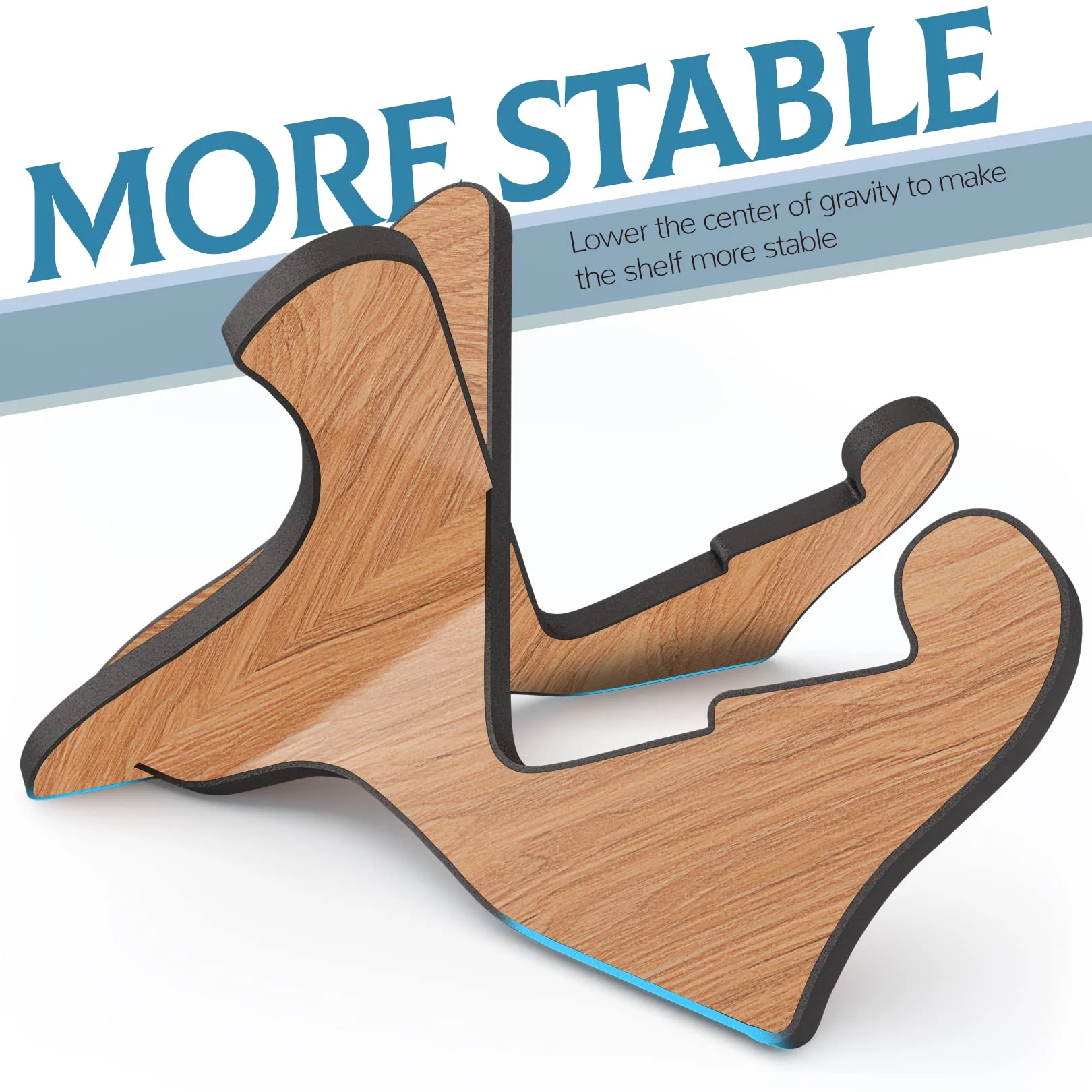LALAOKS 1Pair Guitar Stand Wooden Guitar Stand Portable Folding Instrument Holder for Acoustic Classic Electric Bass Guitar Sapele - Image 3