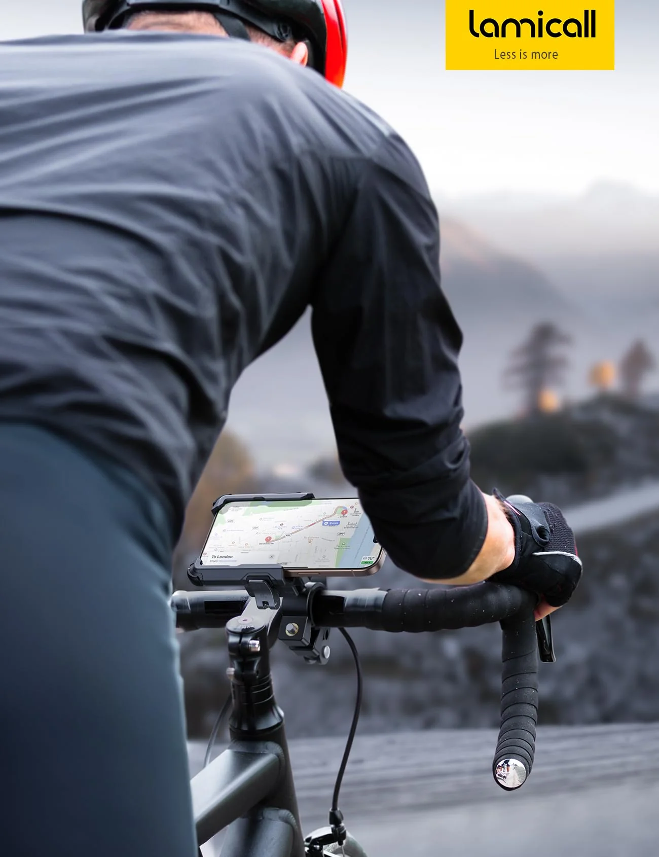 Lamicall Motorcycle Bike Phone Mount - [No Block Camera] [1s Lock] Bike Cell Phone Holder Clamp, Bicycle Scooter Handlebar Clip, Gifts for iPhone 17 16 15 14 Pro Max, Galaxy S25 Ultra, 4.7-7" Phones Black - Image 7