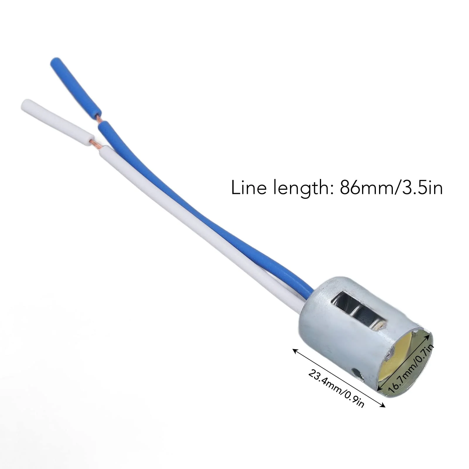 Lamp Holder Lamp Holder, 10 Pieces 1156 Lamp Holder LED Turn Signal Holder with 3.5 Inch Wiring Harness DC 12V Flexible - Image 2