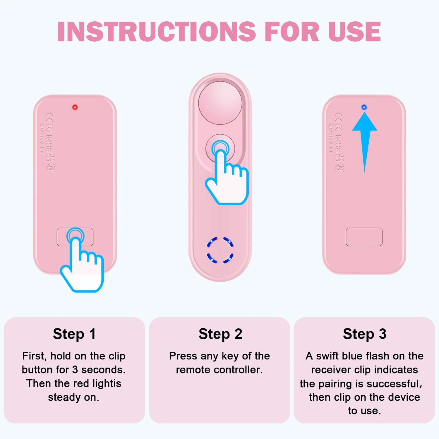 LANGREE Remote Page Turner for Kindle Paperwhite Oasis Kobo eReaders, Kindle Accessories, Page Turner Clicker for ipad Tablets Phone Reading Novels Taking Photos, Kindle Remote with Power Display Pink - Image 7