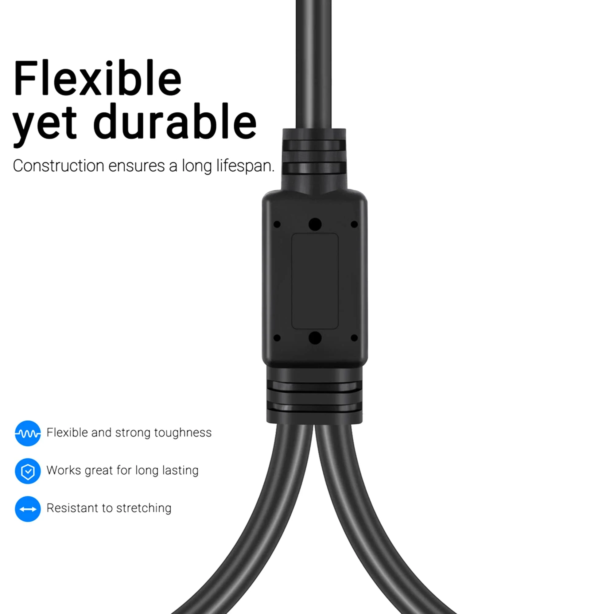 LanSenSu Speakon Splitter Cable,1 Male to 2 Female XLR Y Splitter Speakon Splitter Cable Speakon 1-Male to 2-Female（2Pack） - Image 4