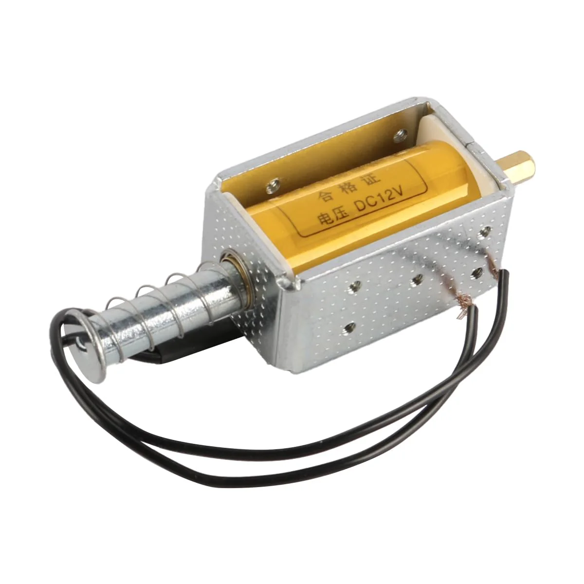 Laroal DC 12V 35mm Hub Electromagnet VS1 Load Switch Electromagnetic Coil Push Pull Electromagnetic Coil with Spring Return 8A for Vending Machines, Transport Equipment - Image 2