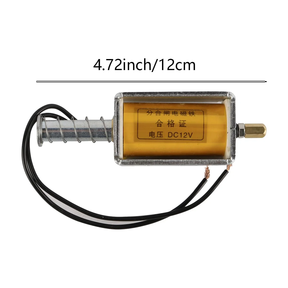 Laroal DC 12V 35mm Hub Electromagnet VS1 Load Switch Electromagnetic Coil Push Pull Electromagnetic Coil with Spring Return 8A for Vending Machines, Transport Equipment - Image 7