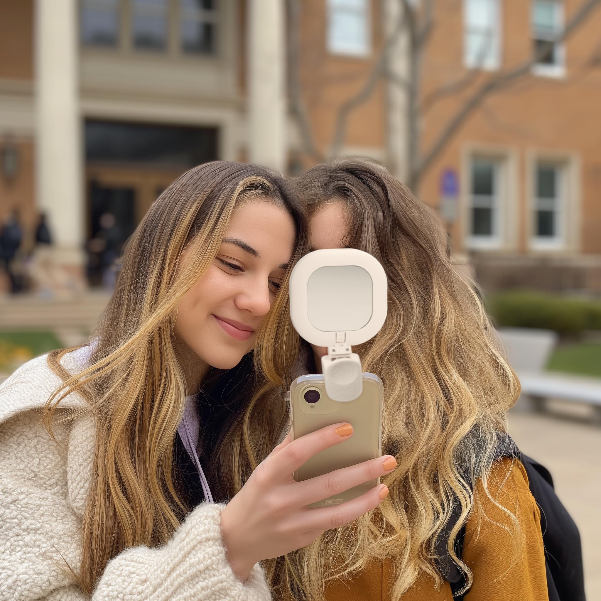 Larsa Pippen - The Larsa Light - LED Selfie Light with Clip & Glass Mirror - Rechargeable Selfie Light for Phone or Camera - 142 LEDs-Adjustable Brightness - Ideal for Makeup, TikTok, Content Creators - Image 9