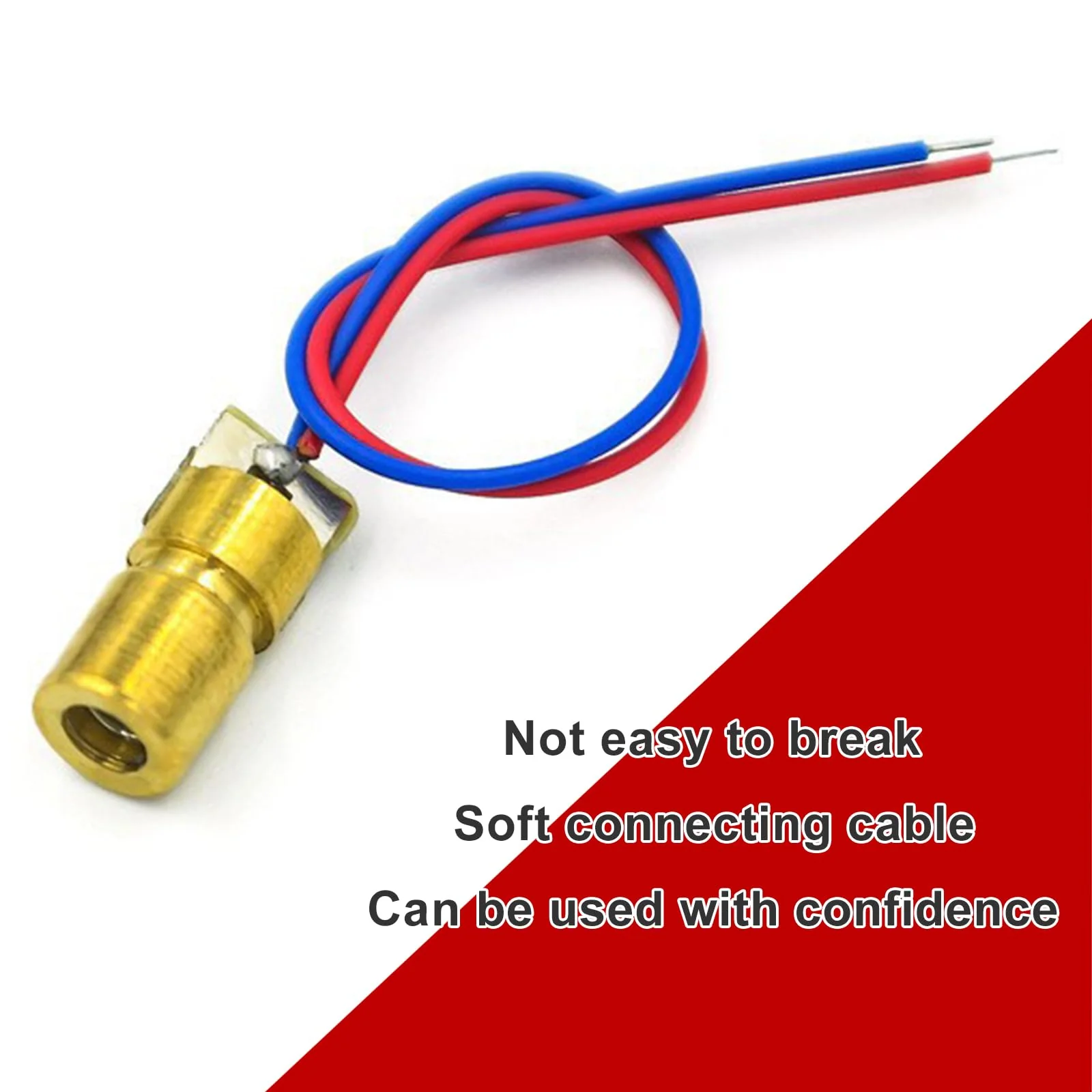 Laser Head Diode, Red Laser Modulem, Laser Dot Diodes, 10 Pieces Red Laser Diode 3 V, Connections Head Outer Diameter 3 V 650 nm 5 mW 6 mm, for Level Meter Floor Instrument - Image 3