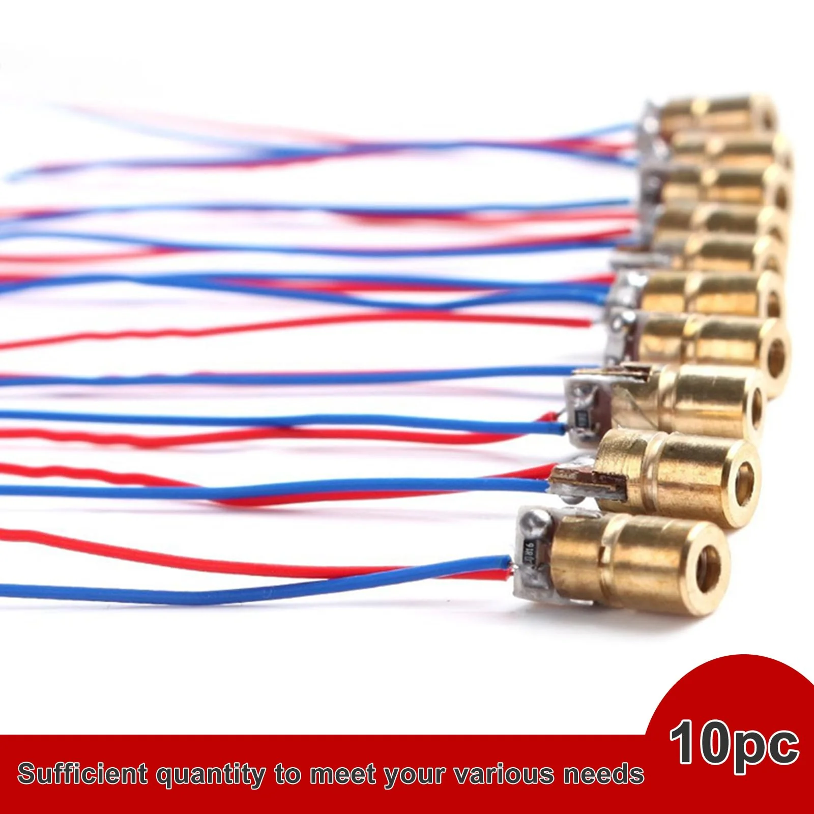 Laser Head Diode, Red Laser Modulem, Laser Dot Diodes, 10 Pieces Red Laser Diode 3 V, Connections Head Outer Diameter 3 V 650 nm 5 mW 6 mm, for Level Meter Floor Instrument - Image 4