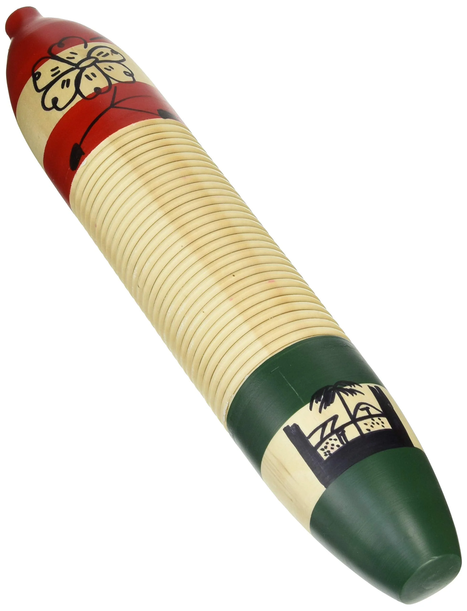 Latin Percussion CP249 Cylinder Guiro/With Scraper - Image 2