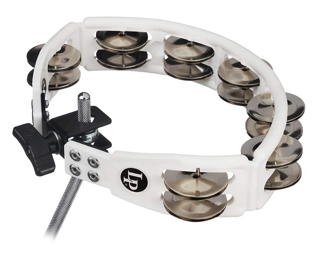 Latin Percussion Drum Set Tambourine, White (LP162) - Image 2