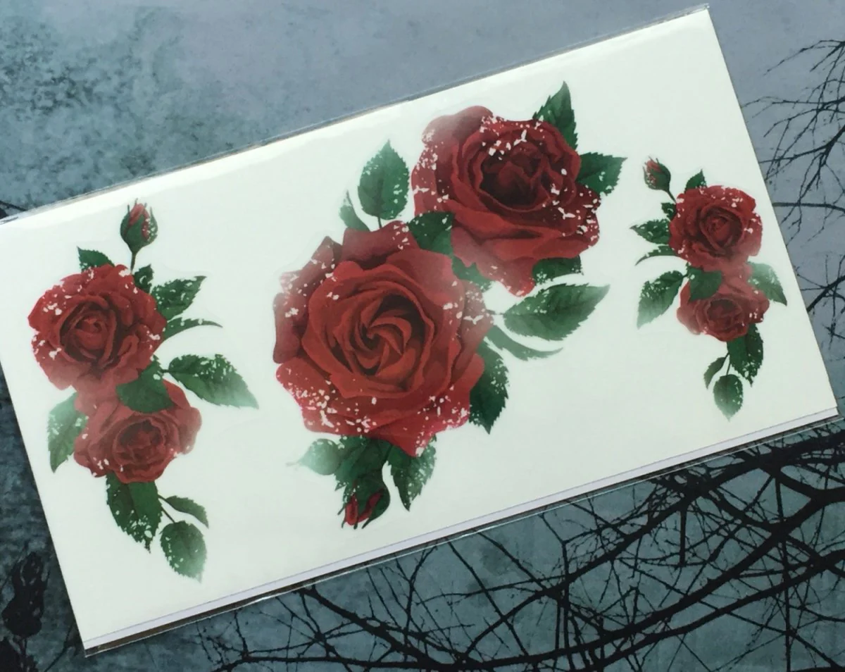 Layer Graph Stickers For Guitars & Bass - English Rose - Image 4